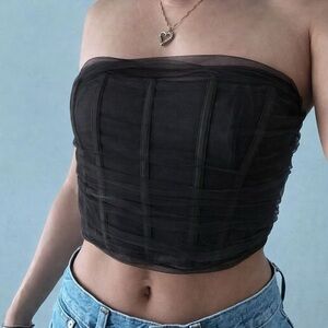 White Fox Call It Out Bustier Black